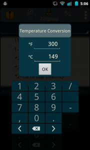 Temps: A Fahrenheit/Celsius conversion calculator